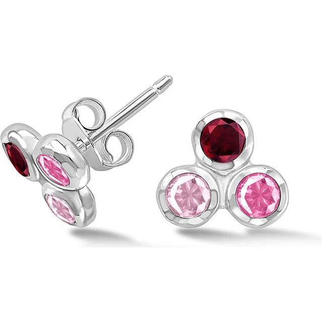 Silver Berry Array Trio Studs (*)