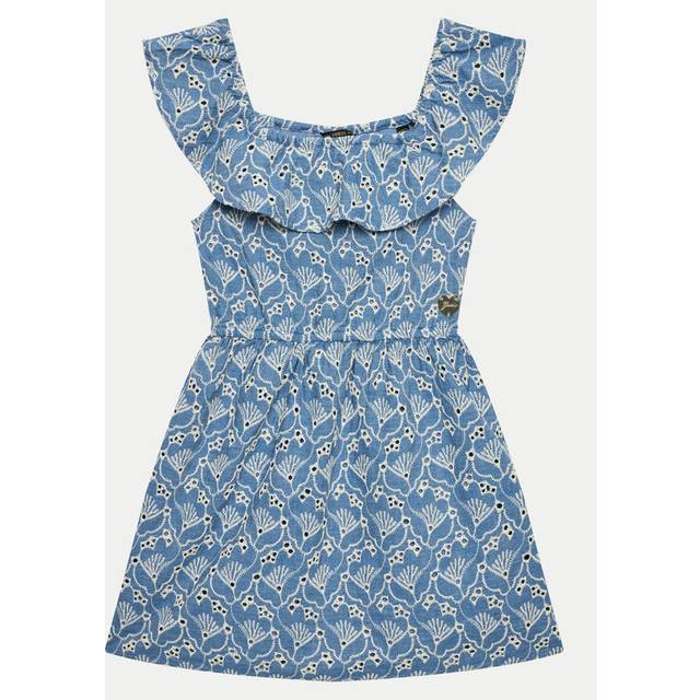 Guess Eyelets Dress - Blue - 10