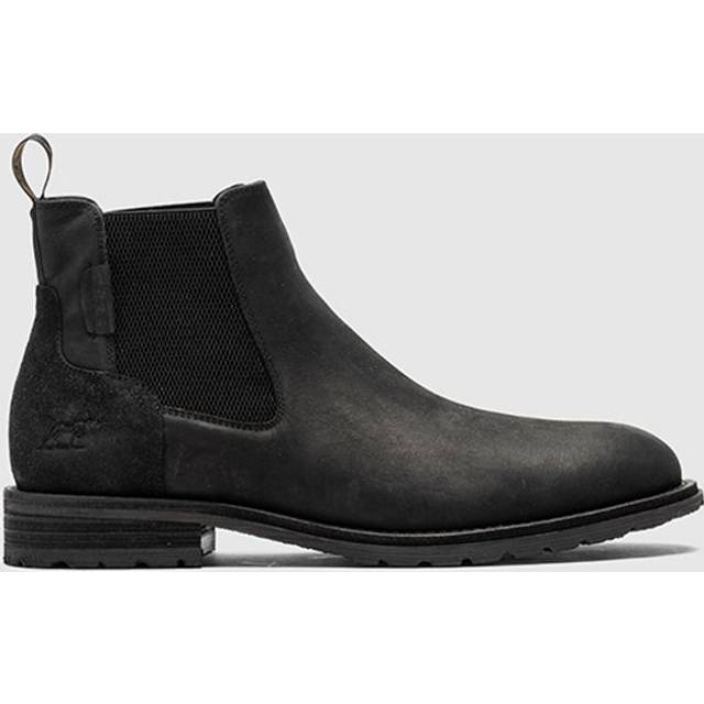 Rodd & Gunn Freyberg Leather Chelsea Boots, Onyx