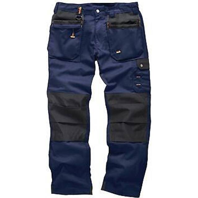 Scruffs worker plus trousers | trade hard wearing work trousers navy 32r
