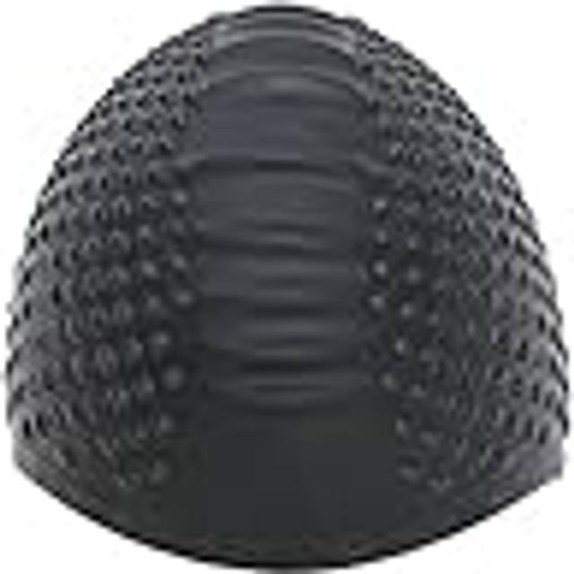 Endless EL-1021BLACK Comfortable Silicon Swimming Cap with Bubble Design - Black - Adult Free Size