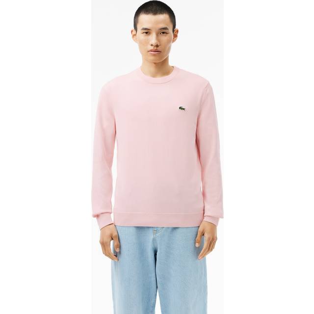 Lacoste Crew Neck Knit Jumper Pink