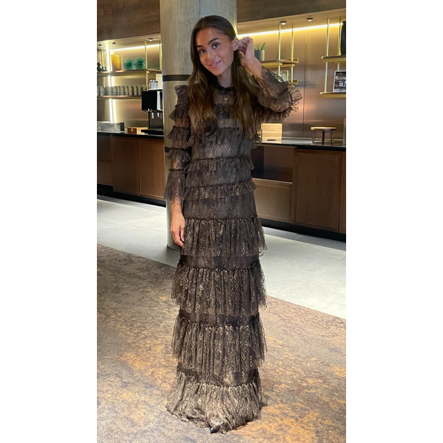 By Malina - Maxiklänning Carmine Maxi Dress - Brun