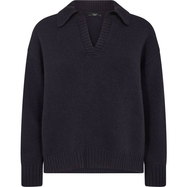 Max Mara Weekend - Agre Collared V Neck Wool Jumper Col: 008 Navy, Size: M