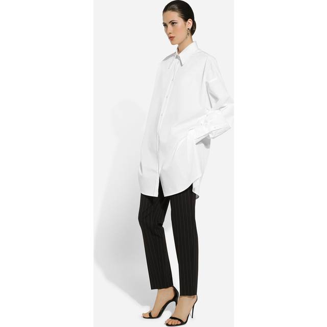 Dolce & Gabbana Tailored Pinstripe Wool Pants - Woman Pants And Shorts Multicolor 38