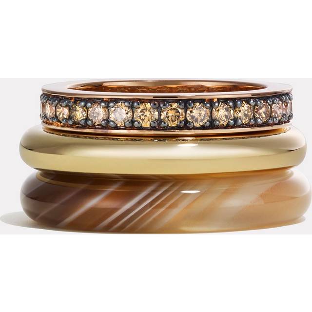 By Pariah Kalahari Ring Stack | Botswana Agate - 56