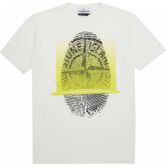 White 'Finger Scan Two' Cotton T-Shirt (4 Years)