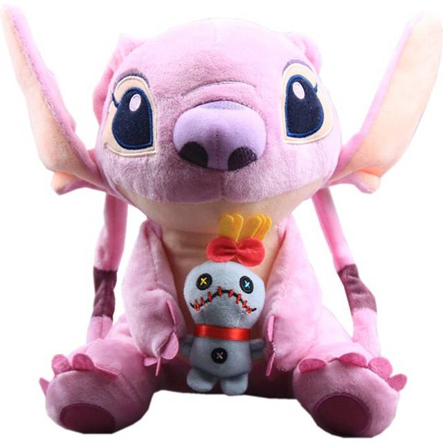 (Angel-25CM) Stitch Alien dogs Kids Plush Toy Stuffed Dolls UK