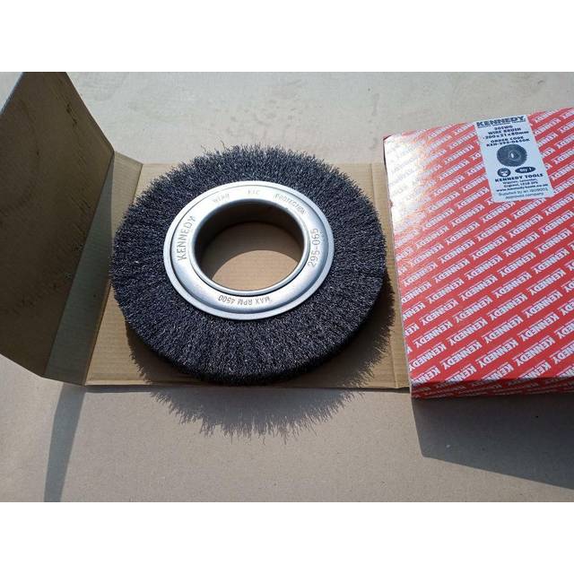 York Industrial Rotary Wire Brush - Crimped - 30 SWG - 150 X 21 X 51MM