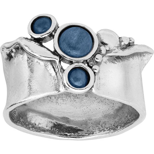 Silpada 'Upstream' Natural Kyanite Ring in Sterling Silver - Blue