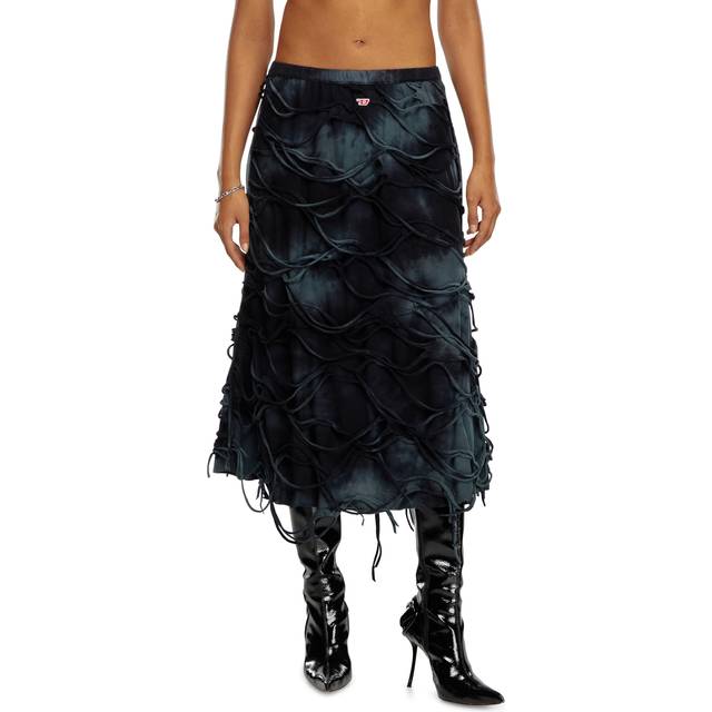 Diesel Black O-Jal Midi Skirt - 900 - XS