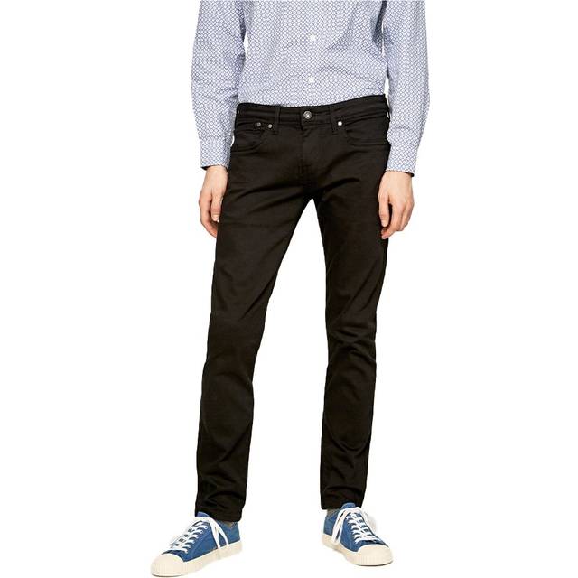 Pepe Jeans Hatch Slim Fit Low Waist Denim Jeans S92 Black