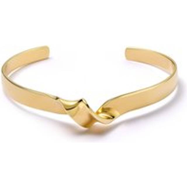 Gold Floe Cuff Bangle