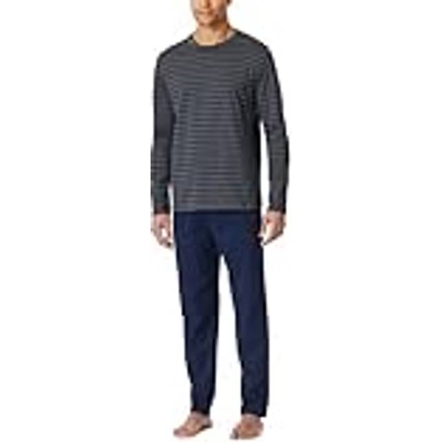 Schiesser Casual Essentials Long Pyjama Round Neck - Grey - 3XL