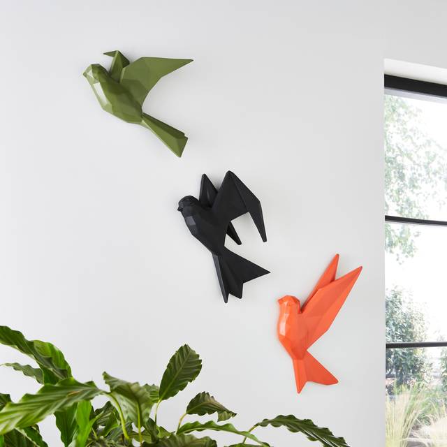 Elements Indoor and Outdoor Birds Wall Art - Multicolor