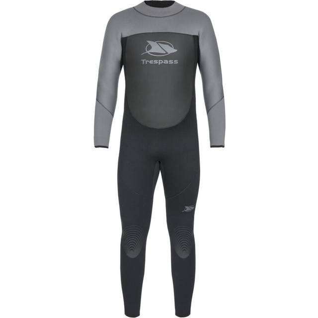 (3XS, Black) Trespass Diver Mens 5mm Full Length Neoprene Wetsuit