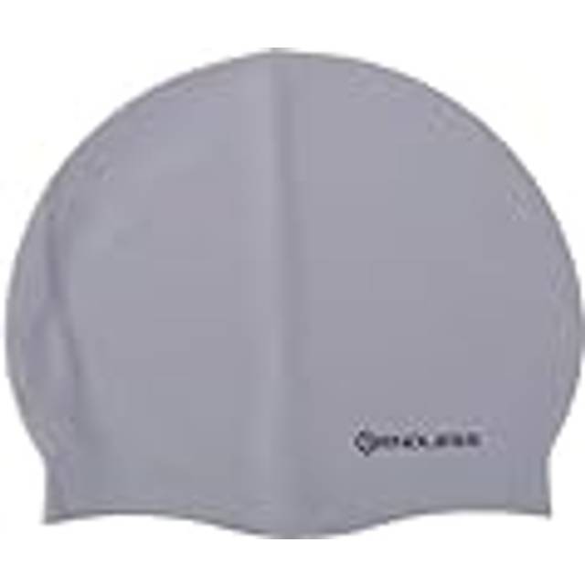 Endless EL-1019SILVER Classic Comfortable Plain Silicon Swimming Cap - Silver - Adult Free Size