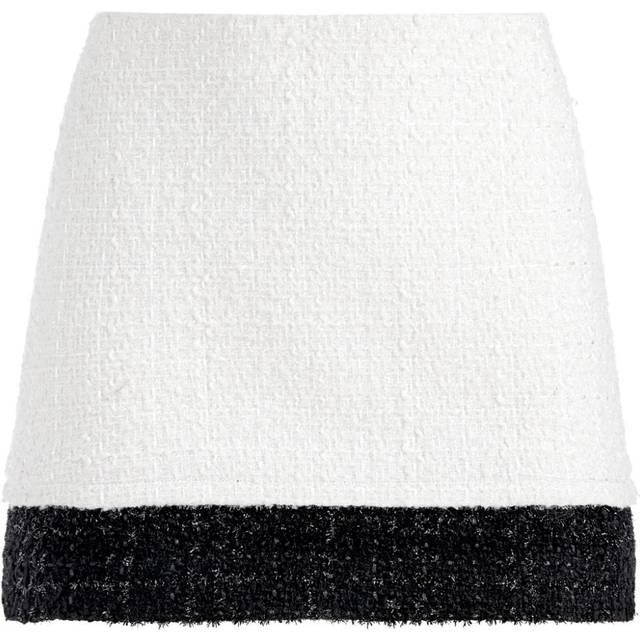 alice + olivia - Ecenia layered mini skirt - women - Acrylic/Wool/Polyester/Viscose/Cotton/Nylon - 4 - White