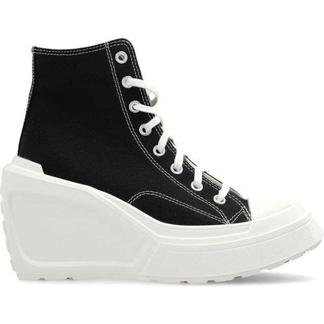 Converse - 110mm Chuck 70 De Luxe Wedge HI sneakers - women - Canvas/Rubber/Fabric - 9.5 - Black