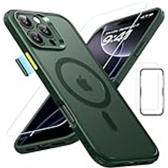 ESR for iPhone 16 Pro Max Case (4 in 1) Set  Translucent Matte Case with Screen Protector  Compatible with MagSafe  Military-Grade Protection  Classic