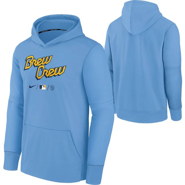 Milwaukee Brewers Nike City Connect Therma Hoodie - Youth