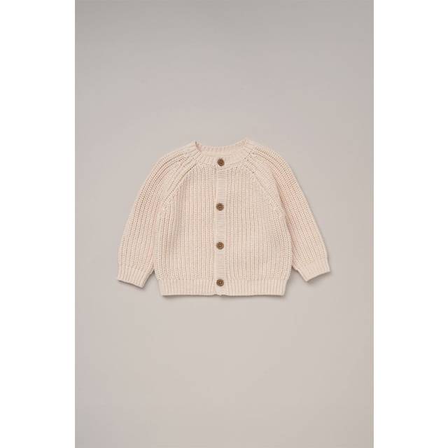 Cardigan with Embroidery Back Detail - Cream - Age 3 - 6 Months - Rock a Bye Baby