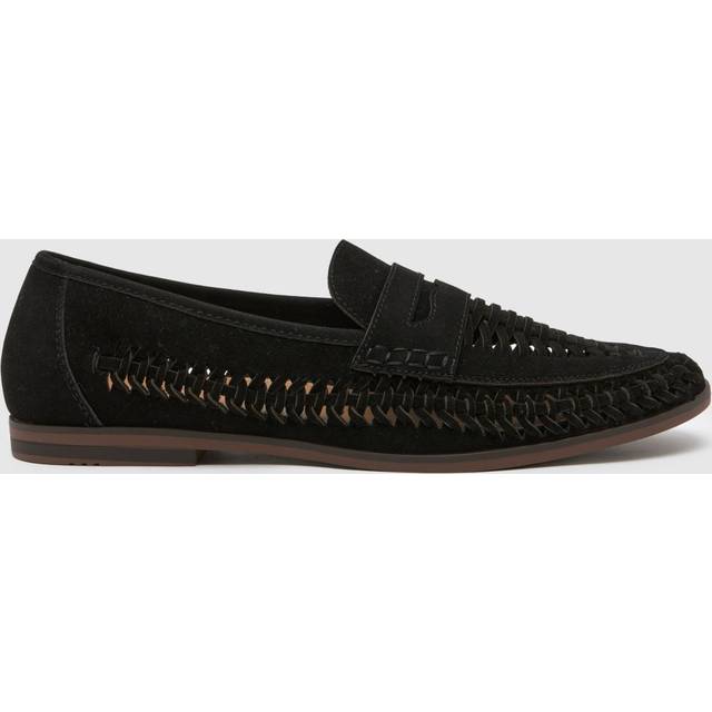 schuh Reem Woven Loafer Shoes in Black