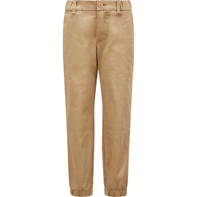 Moncler Enfant Boys Beige Cotton Twill Trousers - 4 year