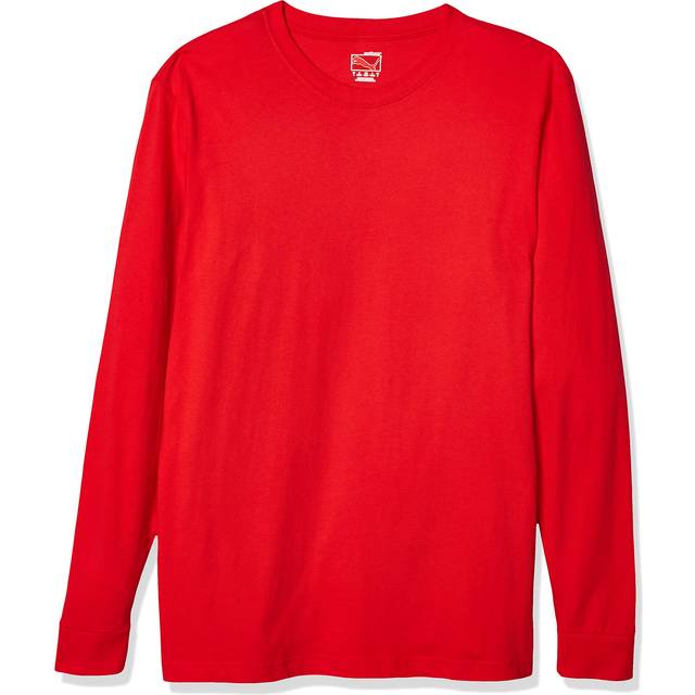 PUMA City Long Sleeve Blank T-Shirt-red-xl