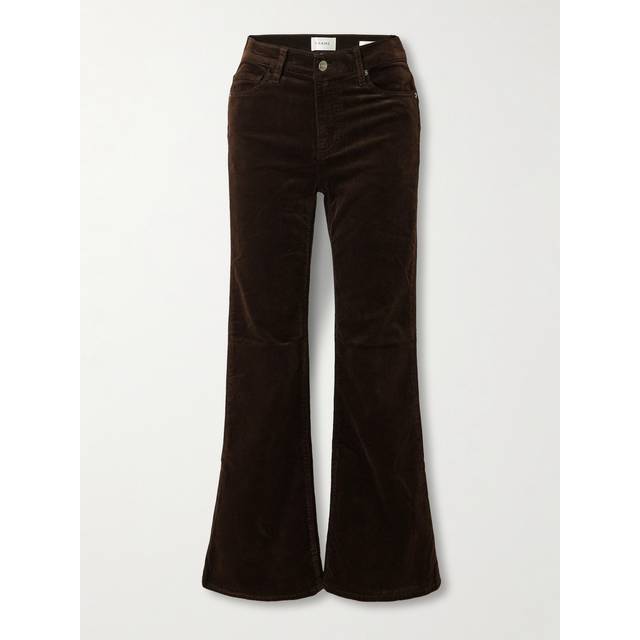 FRAME Brown 'Le Easy Flare' Jeans - ESPRESSO - WAIST US 26