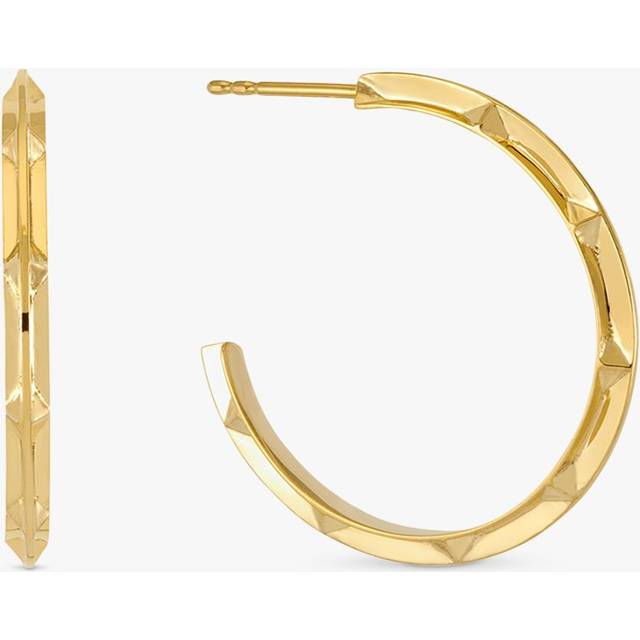 Rachel Jackson London Large Arrow Spike Hoop Earrings, Gold, Women