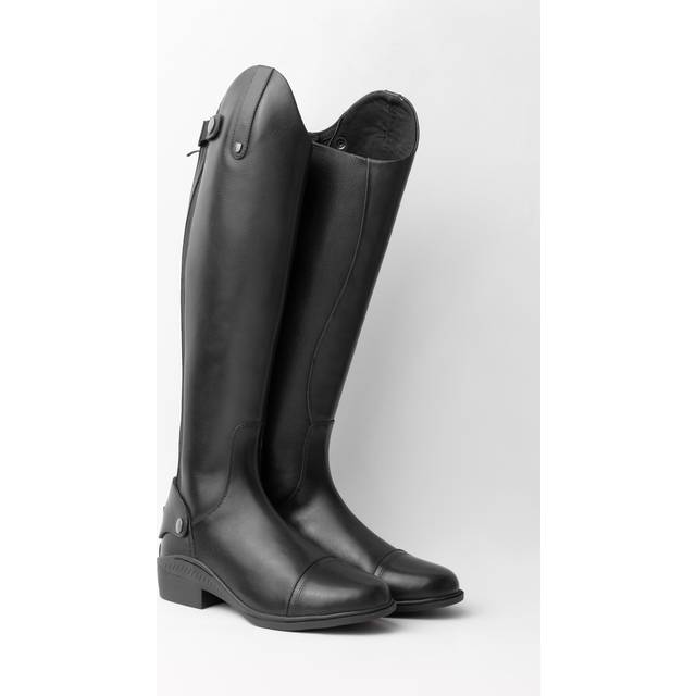 Leather riding boots woman Horze Genève - Noir
