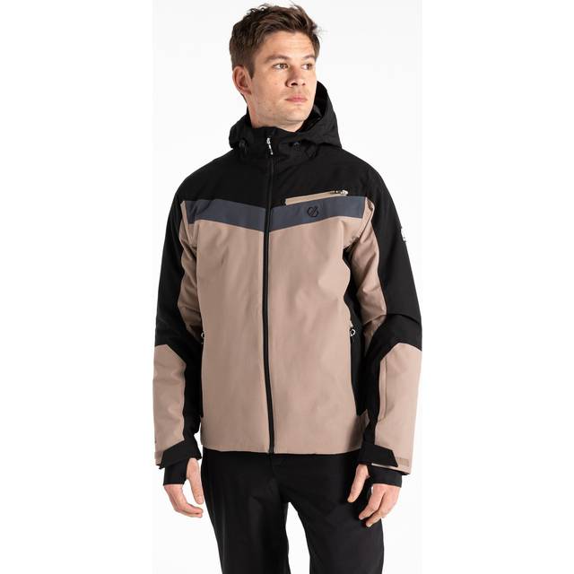 Dare 2b Men's Water-repellent Eagle II Ski Jacket Black Grey, Size: XXXL