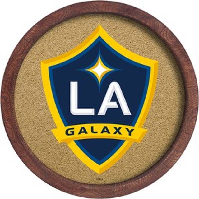 LA Galaxy 20.25'' Round Faux Barrel Framed Cork Board - No Size