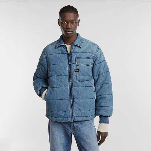 G-Star for man. D25201-D777-G794 Padded Zip Aviator Jacket blue (M), Casual, Organic Cotton, Sustainable