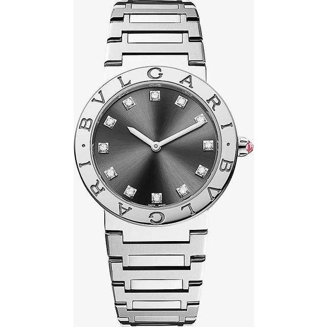 Bvlgari Unisex Stainless Steel and Diamond Watch 1 Size - stainless steel
