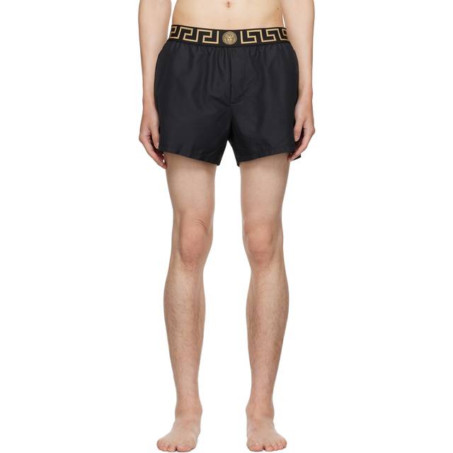 Versace Men&#39;s Greca Swim Shorts in Black | Size 3 | ABU01022 (3)