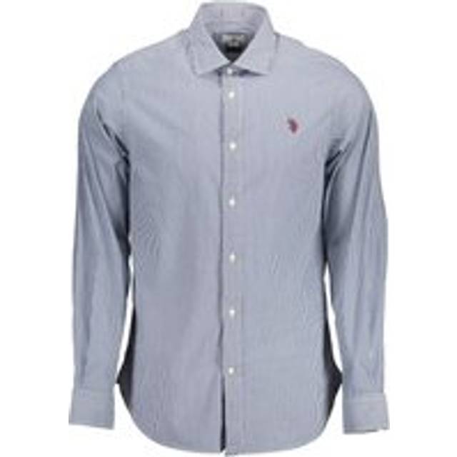 Blue Cotton Men Shirt - XXL