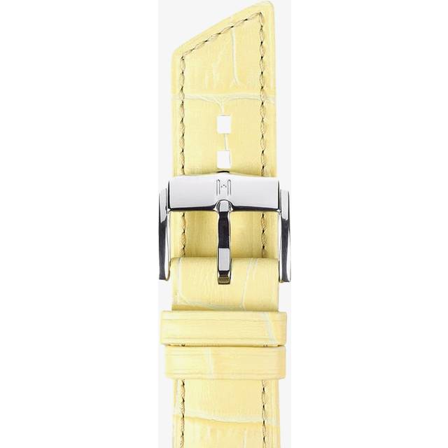 HIRSCH Princess 18mm Medium French Vanilla Leather Watch Strap 02628174-2-18 - Yellow