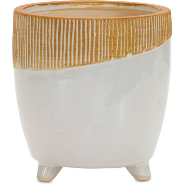 Brown Clay 997403 ounce Round Pot Planter