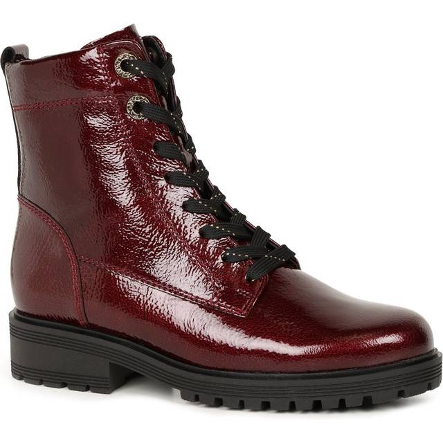 Gabor Flamboyant Womens Ankle Boots Colour: Burgundy Patent, Size: 5