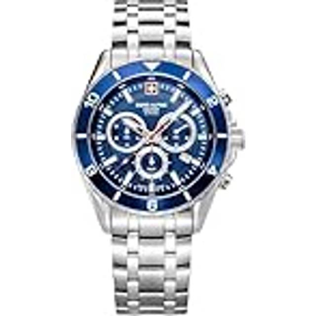 Swiss Alpine Military 7034.9135 Herrenuhr Sierra Chronograph 43mm 10ATM