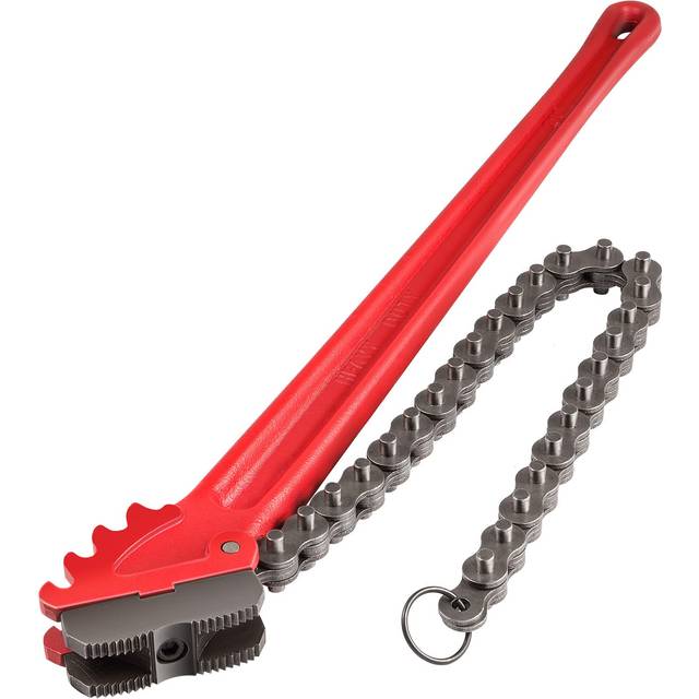 Mophorn Heavy Duty Oil Filter Chain Wrench, 36 inch, Double-Jaw & Anti-Skip Teeth, Ergonomic Handle, Rustproof Chain 30 inch
