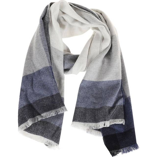 Brunello Cucinelli, Winter Scarves, male, Multicolor, ONE SIZE, Check-Print Frayed-Edge Scarf