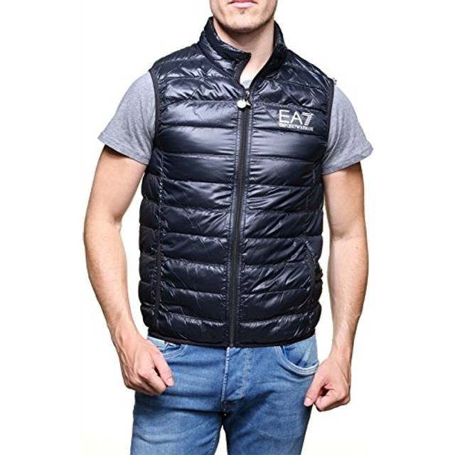 EA7 Emporio Armani Quilted Gilet Blue