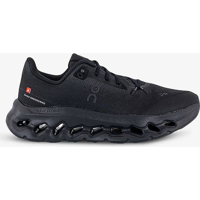 On-running Womens Eclipse Black F Cloudtilt Logo-print Recycled-polyester Mesh Low-top Trainers Eur 39 / 6 Uk Women - ECLIPSE BLACK F