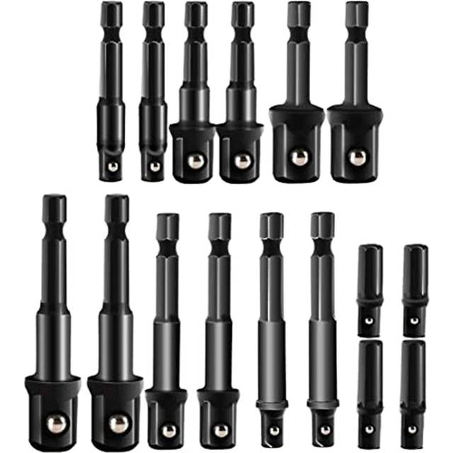 Impact Extension & Socket Adapter H-ex Shank Drill Extension Bit Socket Set Kit Portable 16PCS