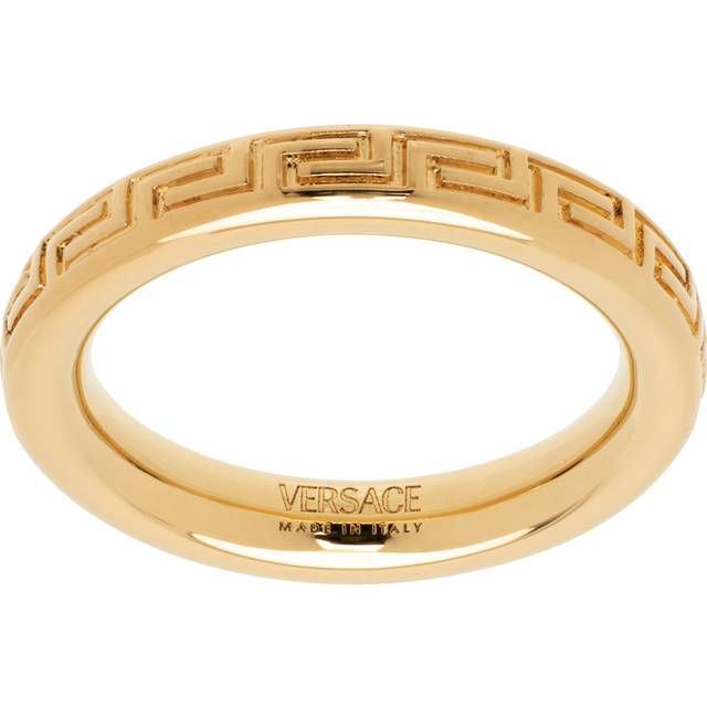 Bague Greek Key gravée - Or clair - 27