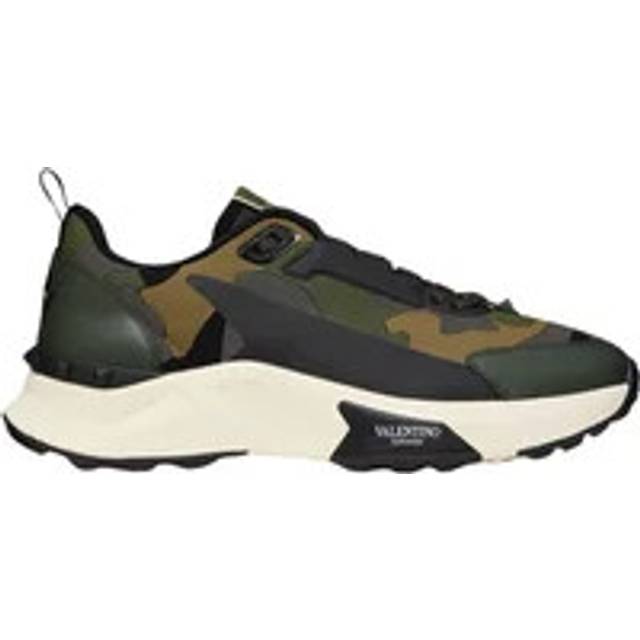 Valentino Men's Low Top True Act Camouflage Trainers - Green/Multi - Size: 9
