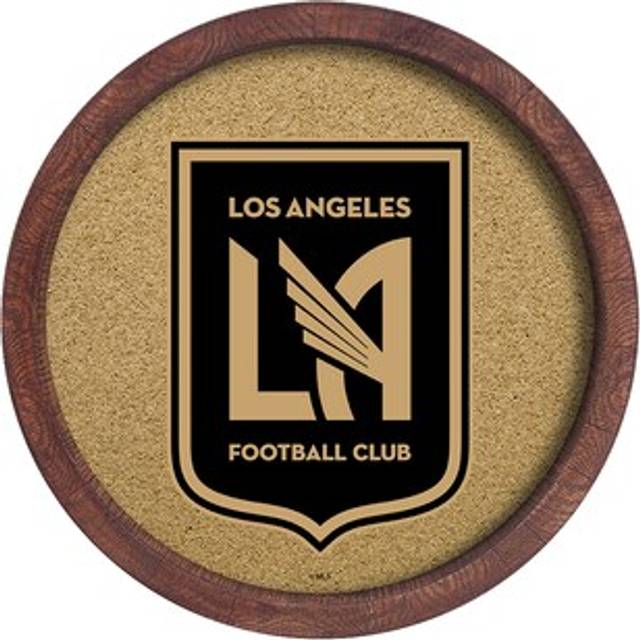 LAFC 20.25'' Round Faux Barrel Framed Cork Board - No Size